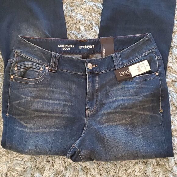 Lane Bryant Blue Distinctly Boot Cut Jeans - Picture 2 of 10